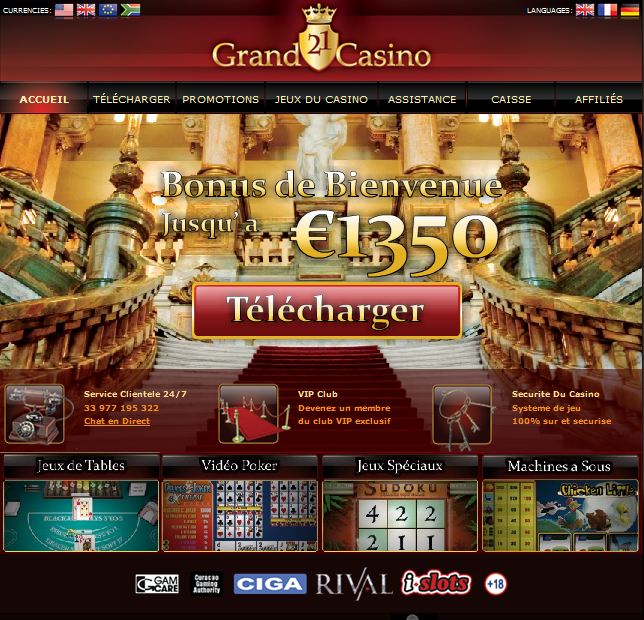 список онлайн казино grand casino